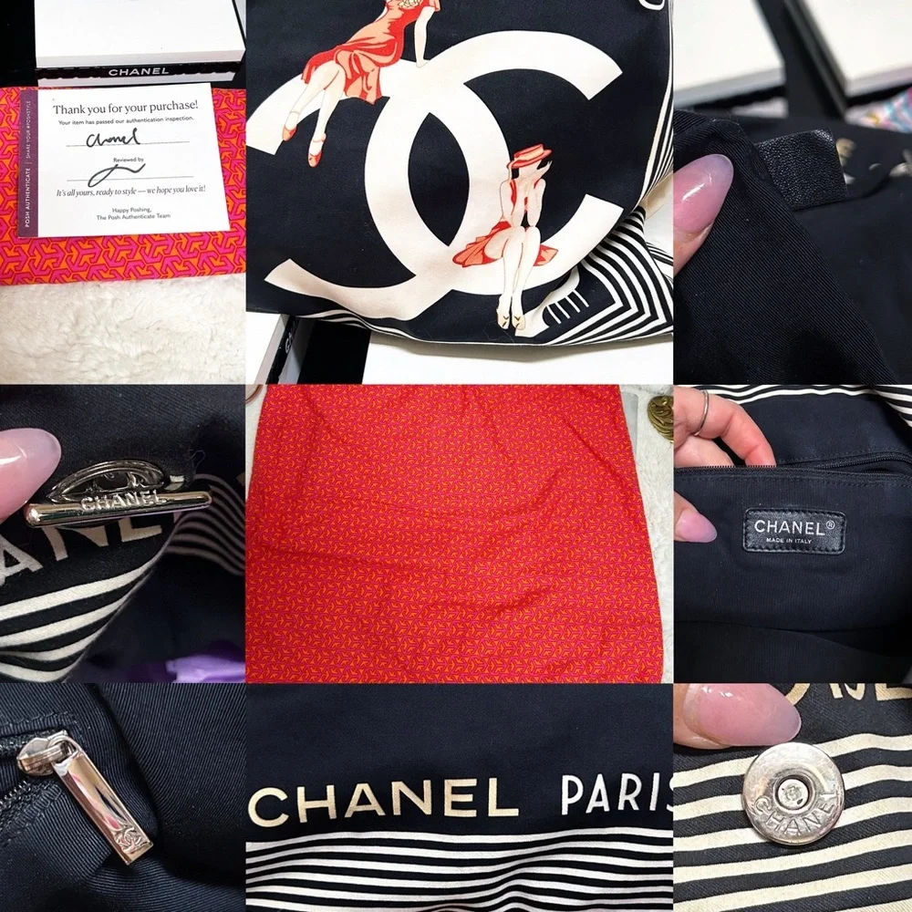 Authentic Chanel Limited Edition Cruise 10’ Paris-Venice Cruise Bon Bon Tote Bag